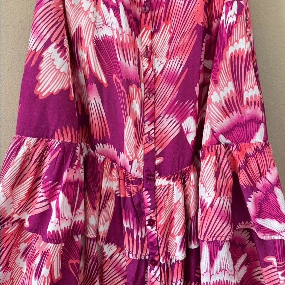 NWT Free People Vibrant Floral Print Dress S